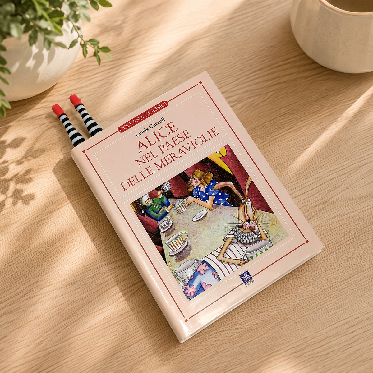 Alice in Wonderland 3D print bookmark
