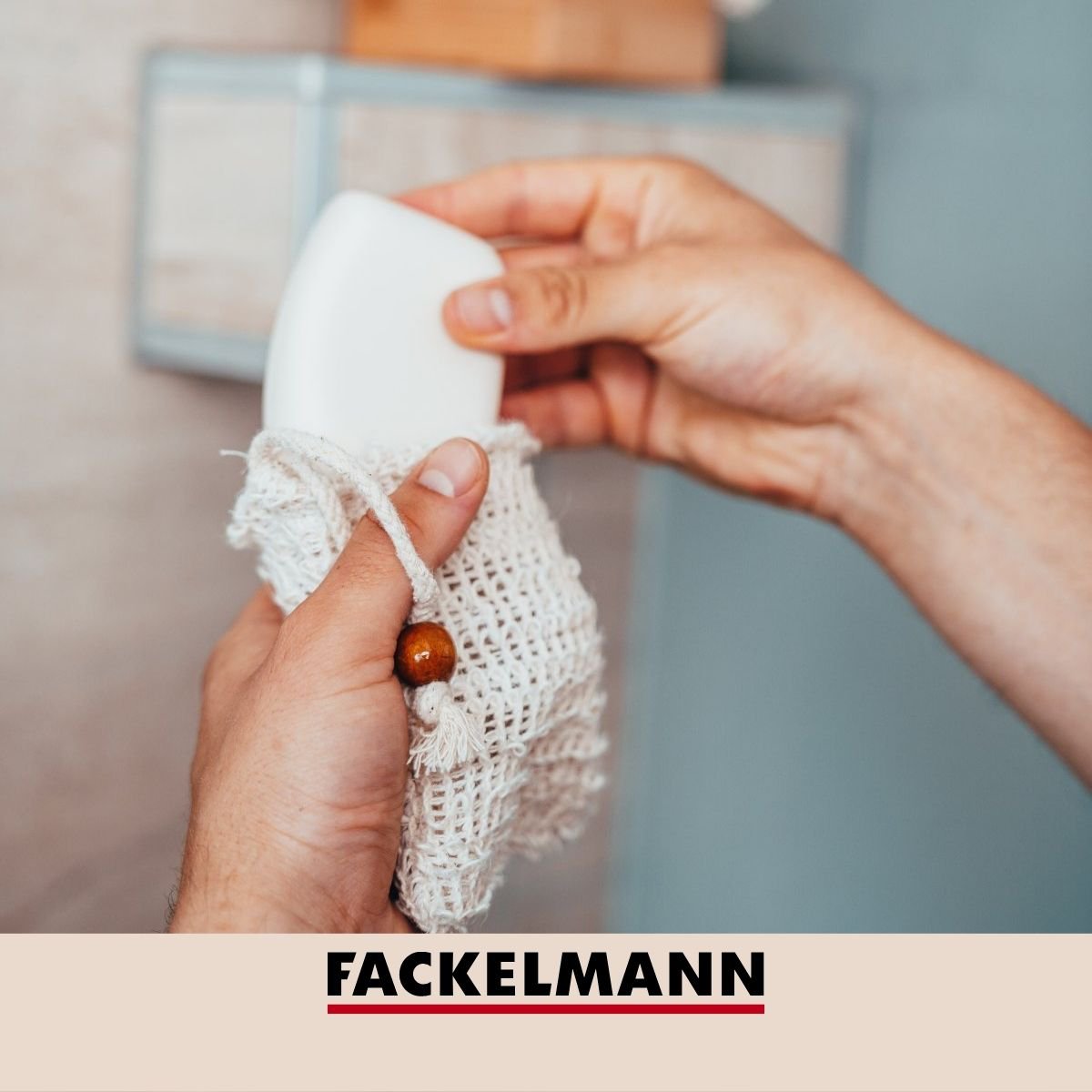 Set van 2 stevige zeepzakjes in sisal Fackelmann Tecno