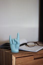Baby YOU ROCK kaars blauw