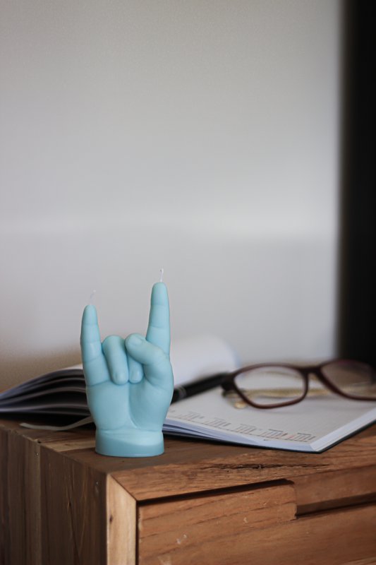 Baby YOU ROCK Candle Blue