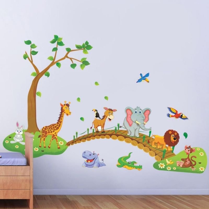 Wooden bridge savannah stickers