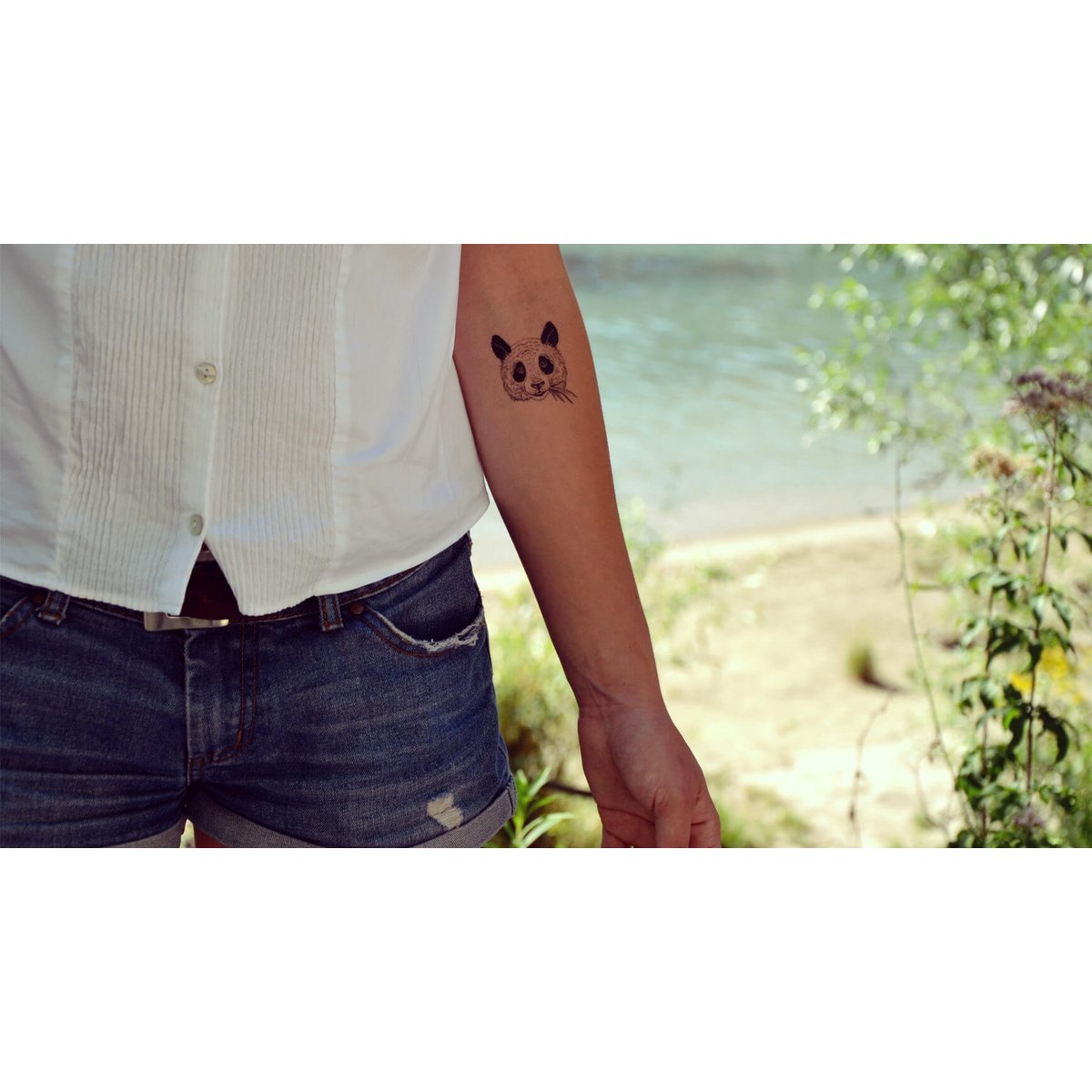 Tijdelijke tattoo: Panda