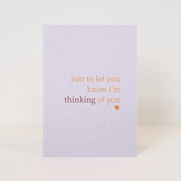 postcard 'with love'
