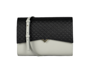 Roma Bag - Pearl Caviar Leather Base und Black Scudo Flap