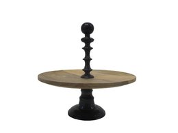 Etagere Dubai - Madera - Metal Negro Antiguo