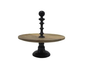 Etagere Dubai - Holz - Metall Schwarz Antik