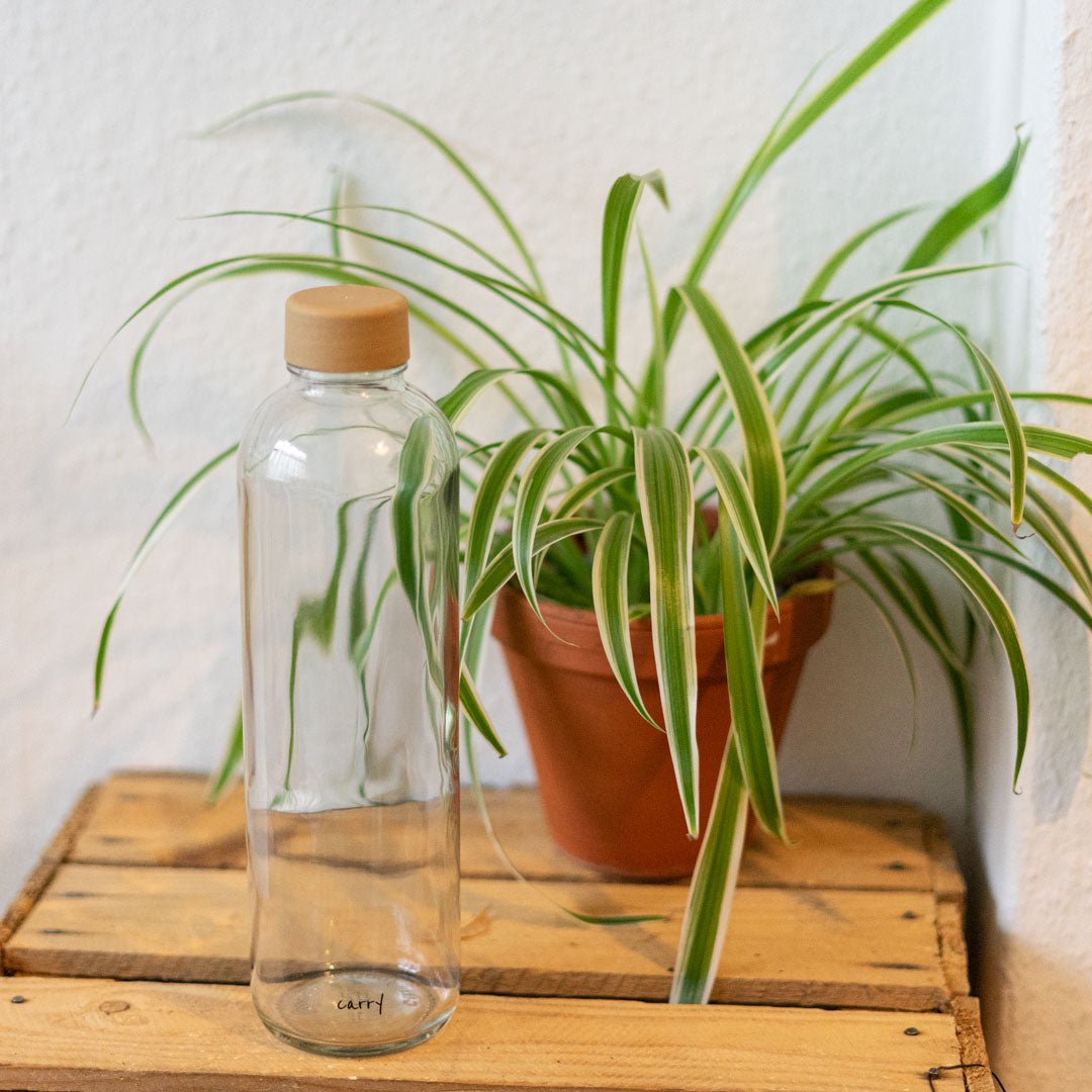 REN 1,0 liters glasflaske