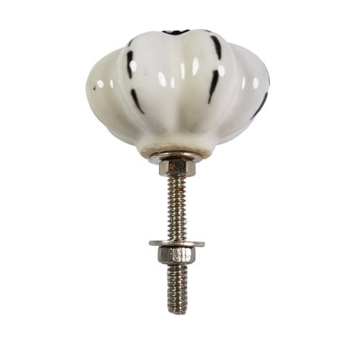 bouton en porcelaine STRIPE