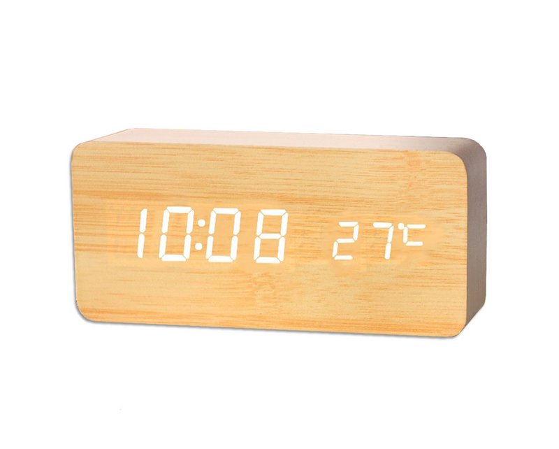 Sveglia in legno grande Beige