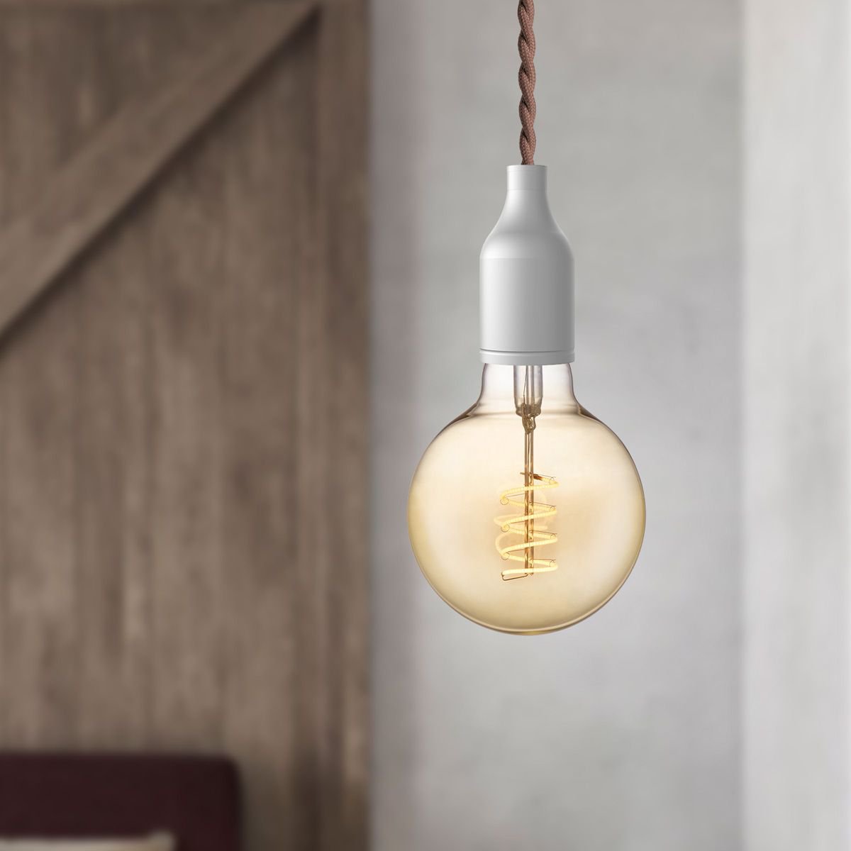 Home Sweet Home dimmable LED Globe Spiral E27 G95 4W 280lm 2700K Gold