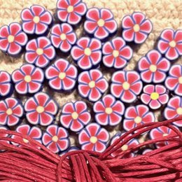 Bracciale per bambini Luna-Leena fiore viola - fatto a mano in Nepal