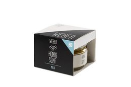 Honey mustard condiment in a 135g jar. Smooth, creamy texture with a sweet and tangy flavor profile. Suitable for use as a dipping sauce, marinade, or condiment.