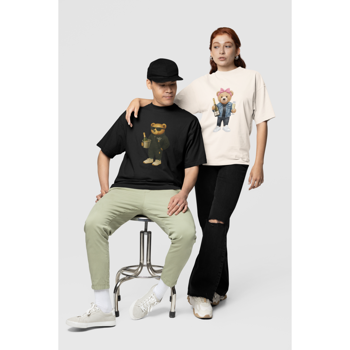 Oversized T-shirt Prosecco Nachtbeer