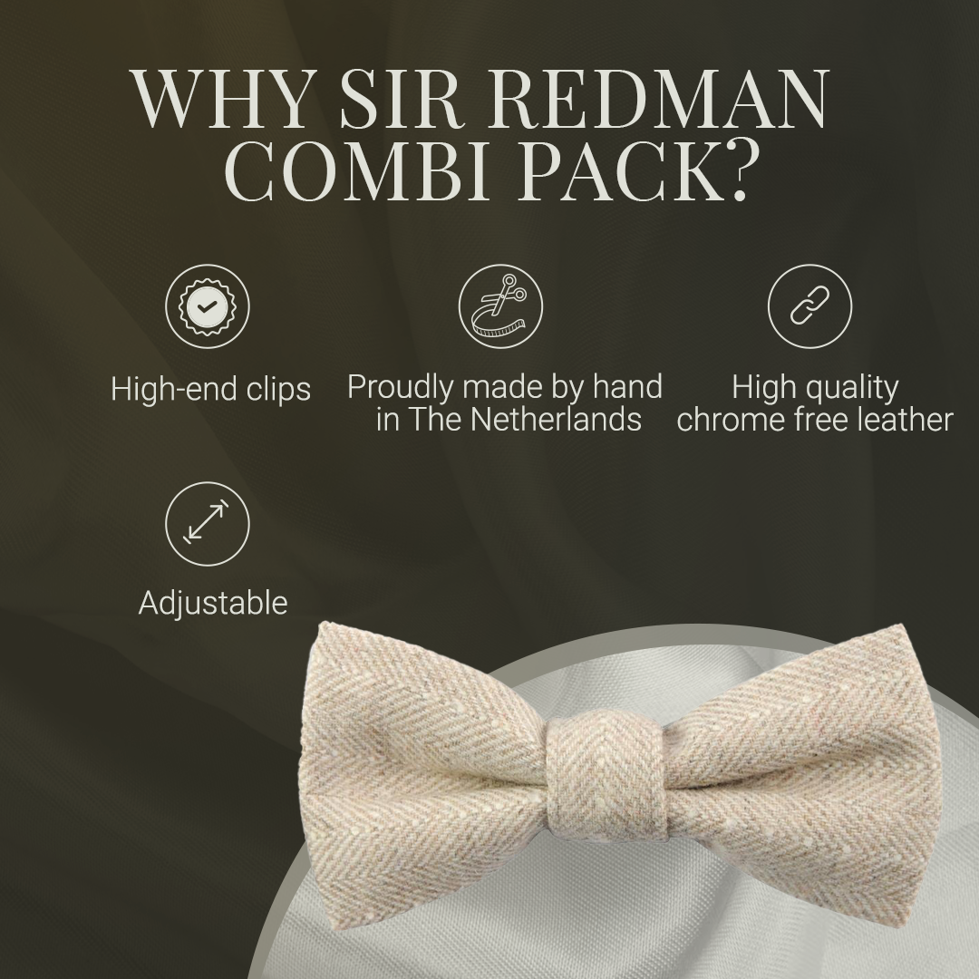 Confezione combinata Sir Redman - Bretelle - Beige