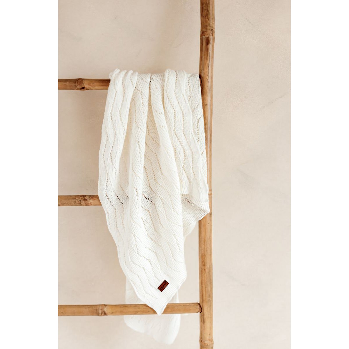 Couverture bébé AUSILIA - coton - CRÈME