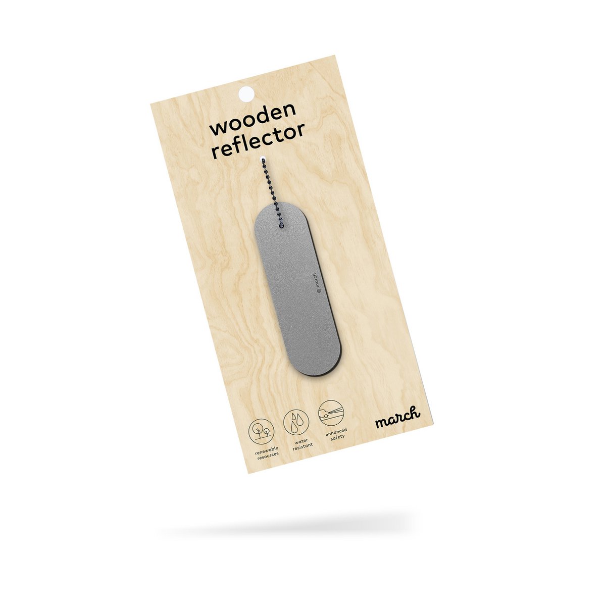 Reflektor aus Holz SILBER