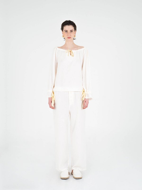 Arctic Cream Pyjamasskjorte