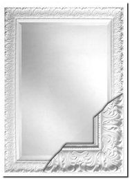 Mirror Sergio High gloss white