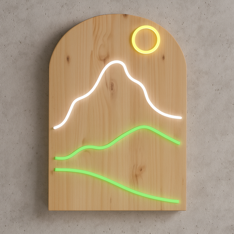 Montañas Neon Led
