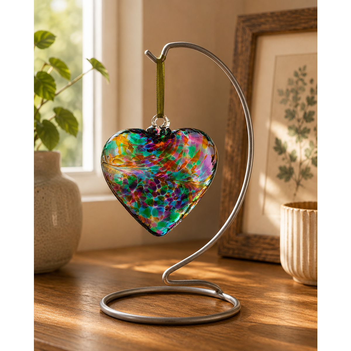 Cœur de l'Amitié 12 cm - Multicolore Turquoise