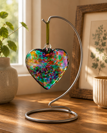 Cœur de l'Amitié 12 cm - Multicolore Turquoise