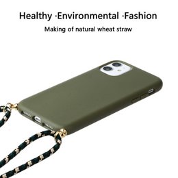 Lunso - Bagcover med ledning - iPhone 11 - Army Green