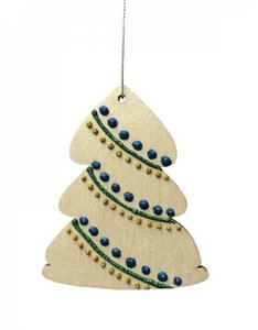 Een zilver geverfde kerstboom