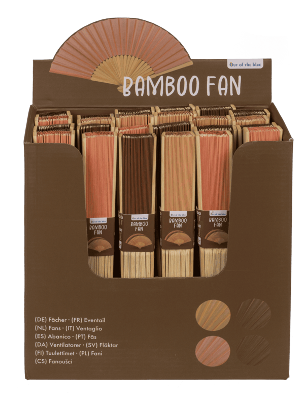 Fan, Natural, 21 cm, bamboo,