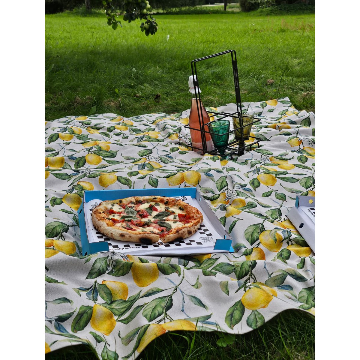 Tablecloth Square/Rectangular, linen-cotton mix, printed | Lemon Linen