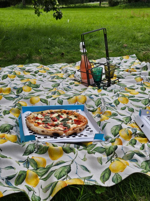 Tablecloth Square/Rectangular, linen-cotton mix, printed | Lemon Linen