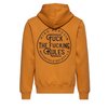Kapuzensweatjacke 'Fuck The Fucking Rules' in Senf