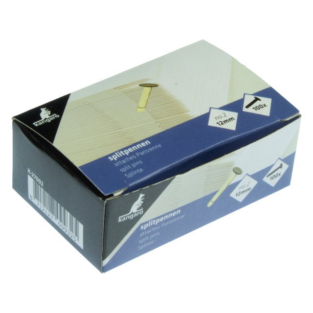 Splitpen Kangaro no.2 / 12mm verkoperd, doos á 100 stuks