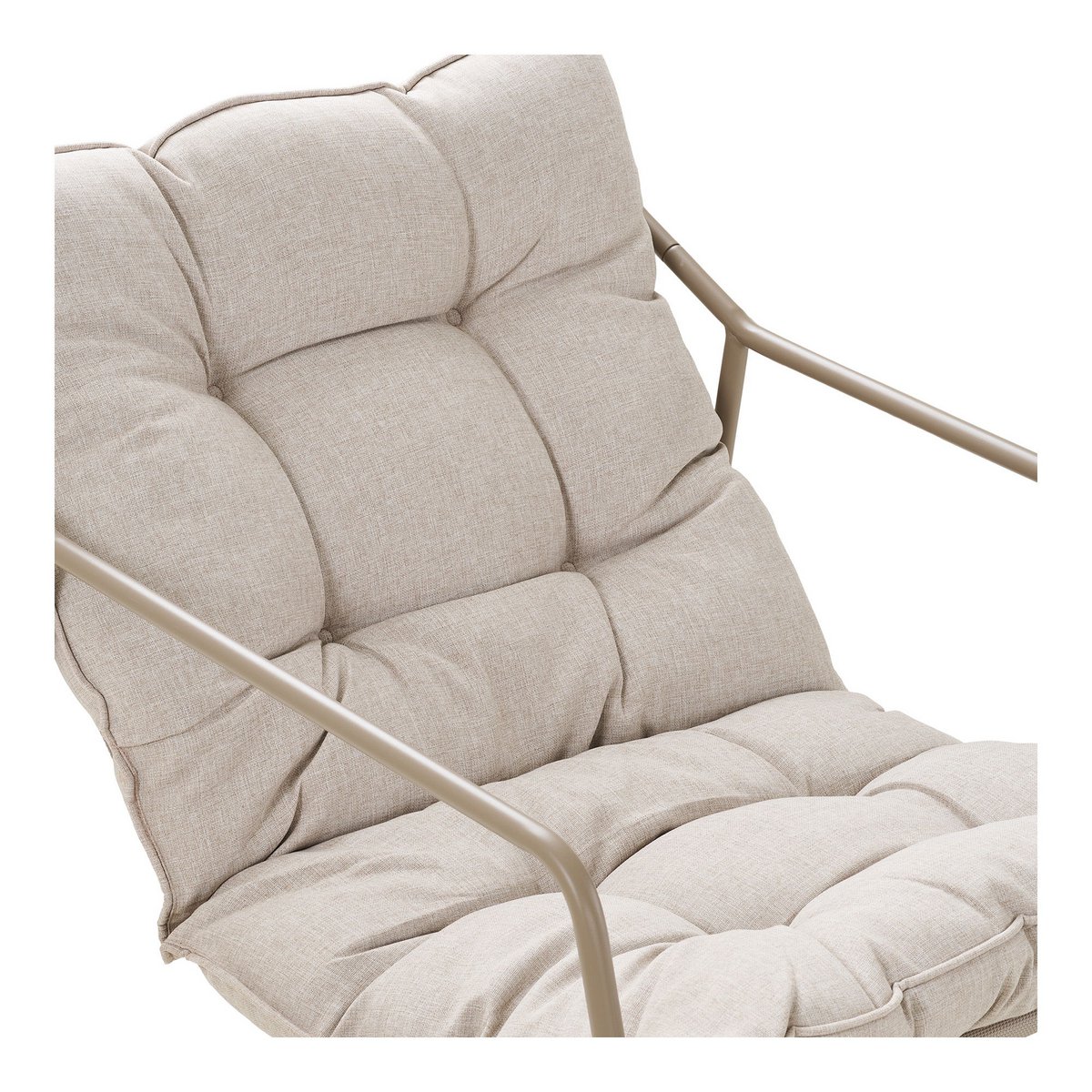 Nilo Lounge set, steel, sand, incl. cushions