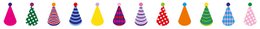 Washi tape Feesthoedjes