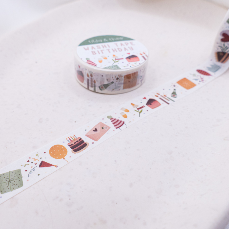 Washi Tape Anniversaire - Ruban Célébrez Washi Tape Masking Tape Party