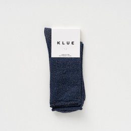 Blue glitter lurex socks made from eco-friendly Lyocell material.