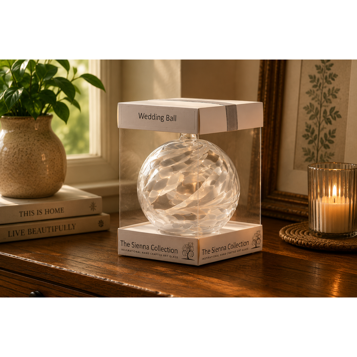 10cm Friendship Ball - Wedding - White