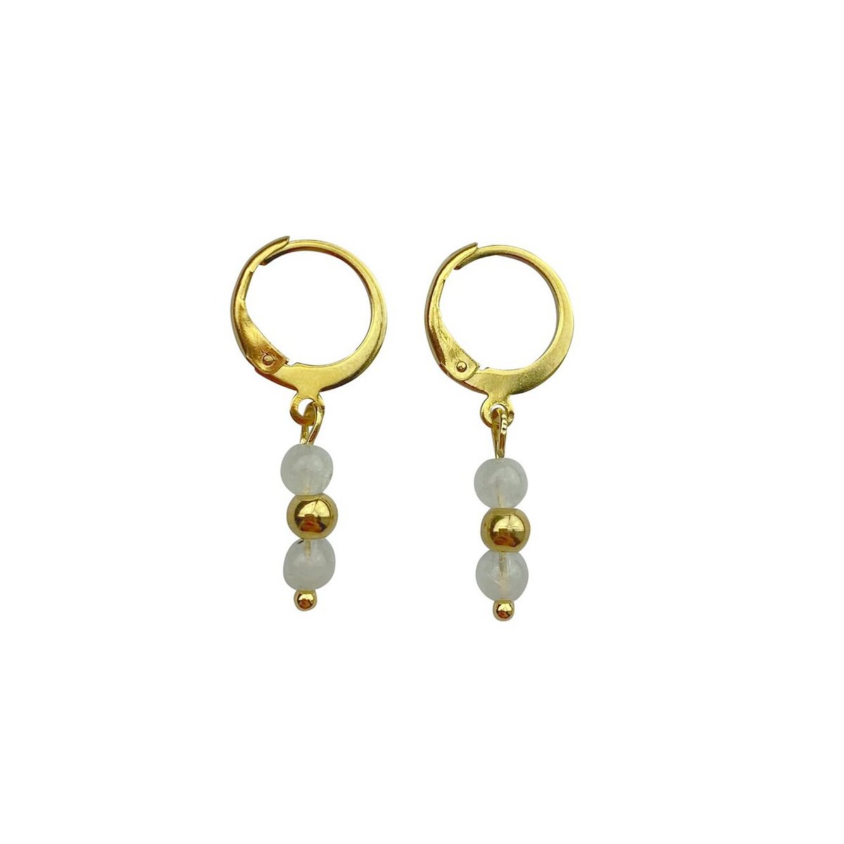 Ohrringe Mondsteine - Gold