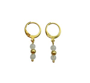 Earrings Moonstones - Gold