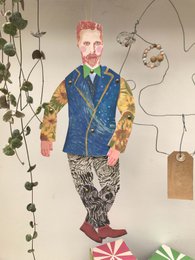 Vincent klippede og lavede dukke