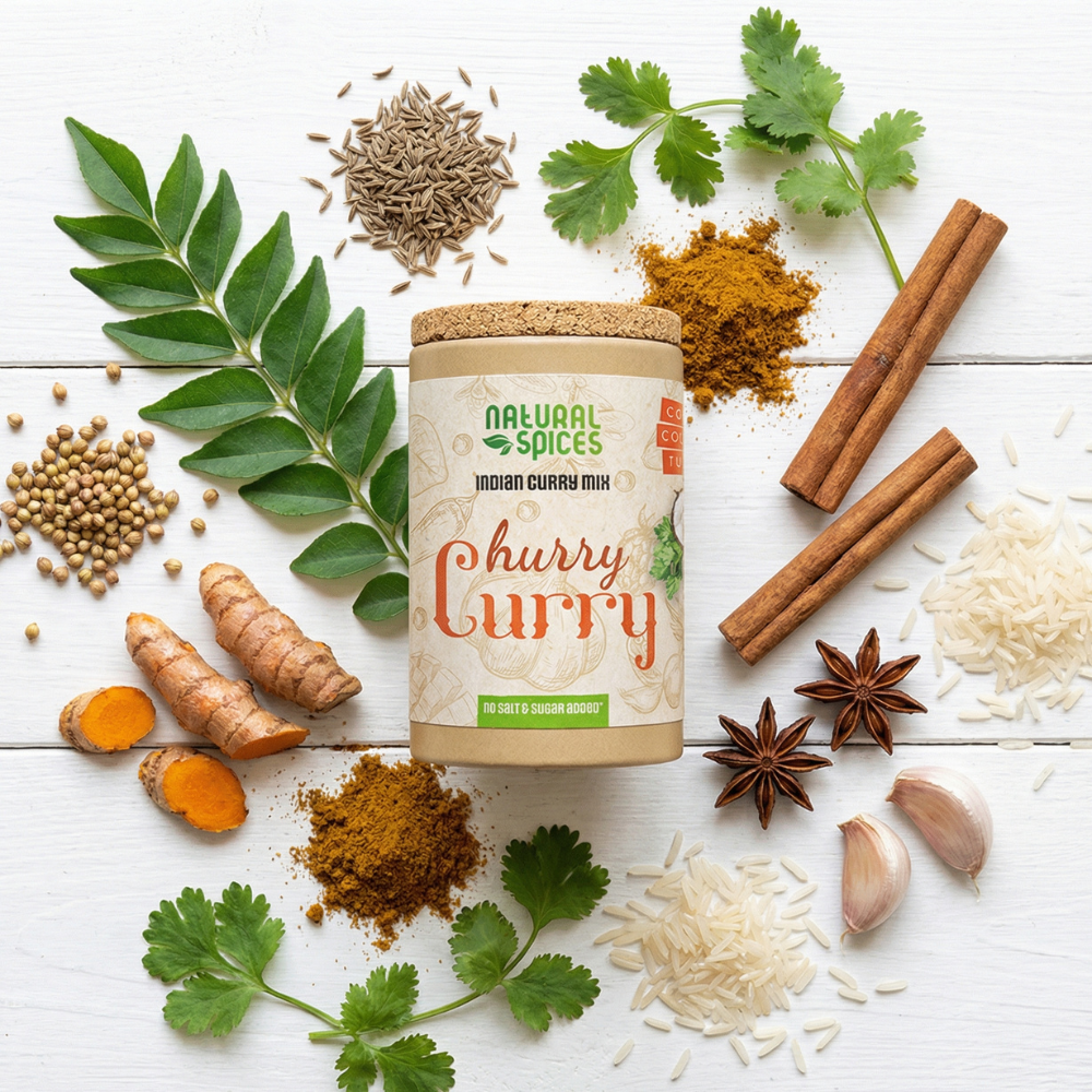 Currykräuter – Für leckere Currys – 55 g – Natürliche Gewürze