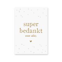 Karte Vielen Dank | Goldfolie