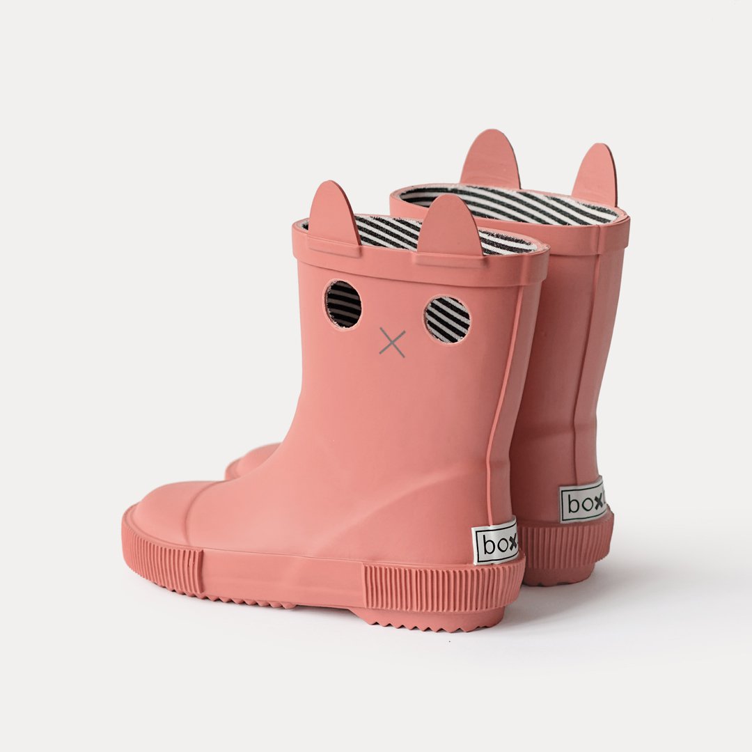 LOOKICAT Bottes de Pluie Enfant Rose