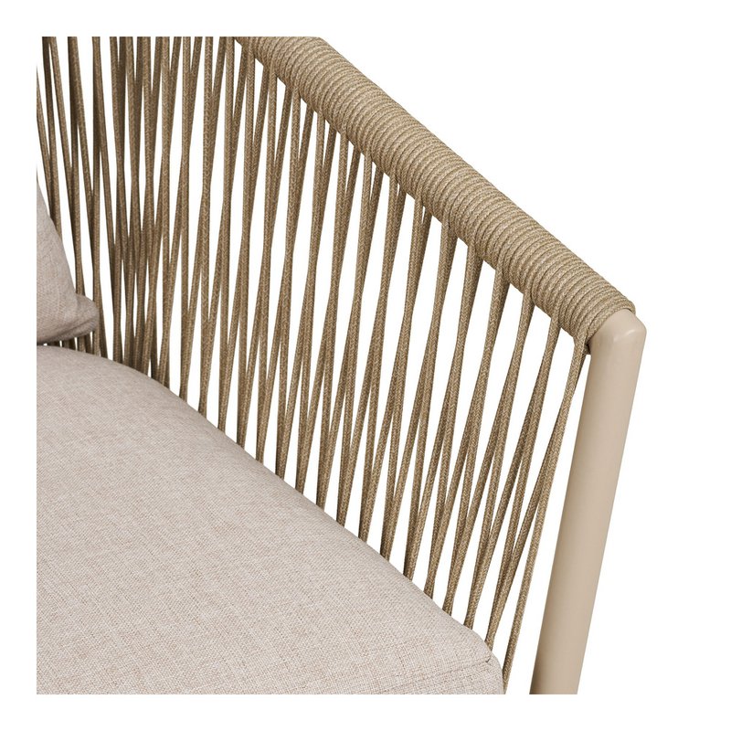 Salerno Dining chair, aluminum/polyester, sand, incl. Cushion - Set of 4
