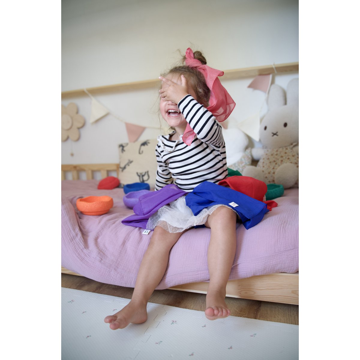Play scarf play cotton 75x75 1 pcs spieltuch speeldoek speelkatoen