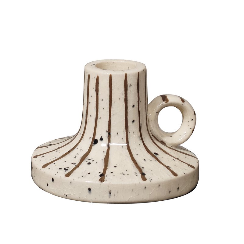 Earthenware candle holder Sable S
