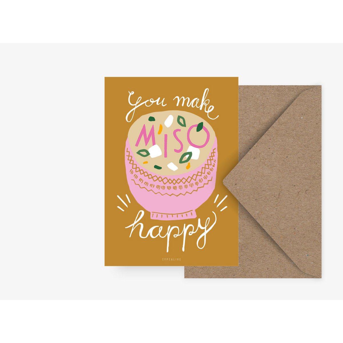 Postkarte / Miso Happy