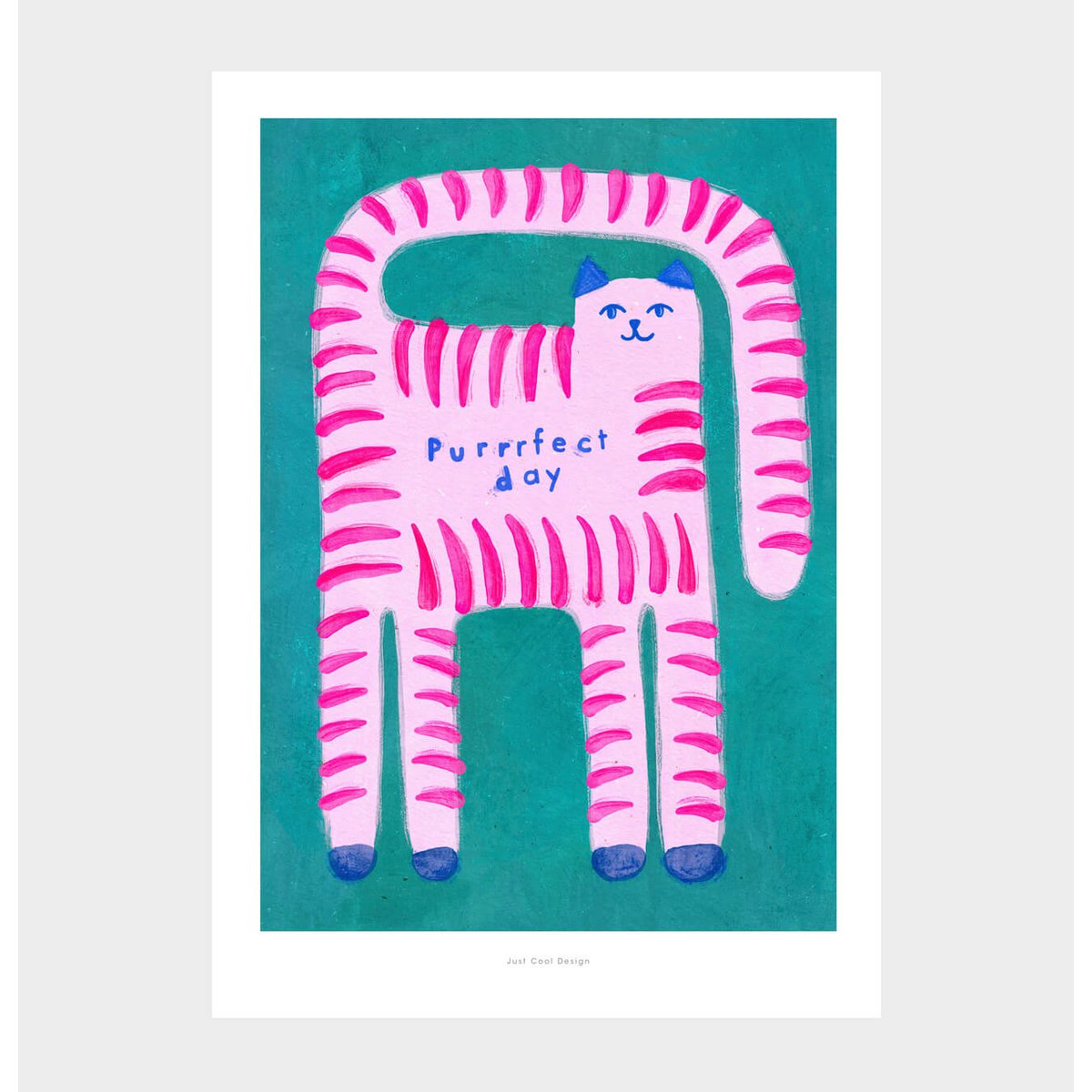Purrrfecte dag | Illustratie kwekerij Art Print