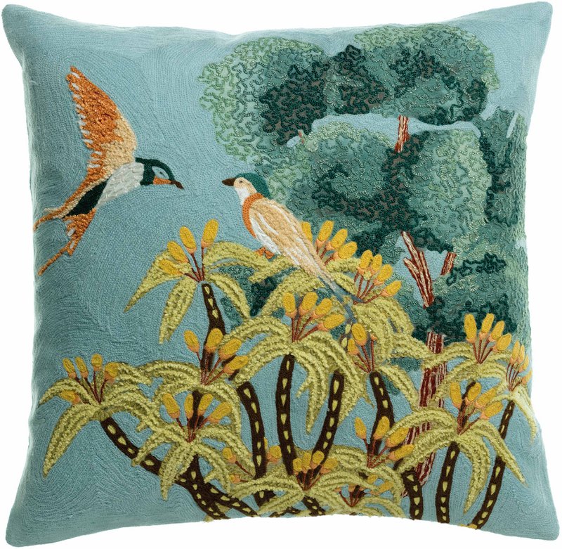 Lola multico 45 x 45 broderet pude