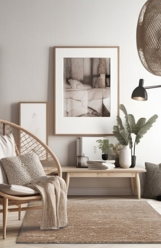 Tappeto morbido a pelo lungo - tinta unita beige - tappeto Boho Scandi - soggiorno, camera da letto - 200 cm x 290 cm
